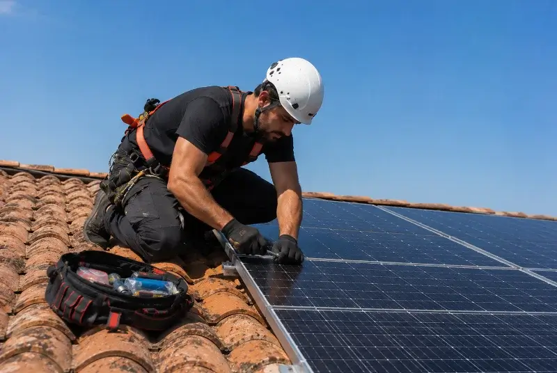 Maintenance et monitoring de panneaux solaires à Pézilla-de-Conflent